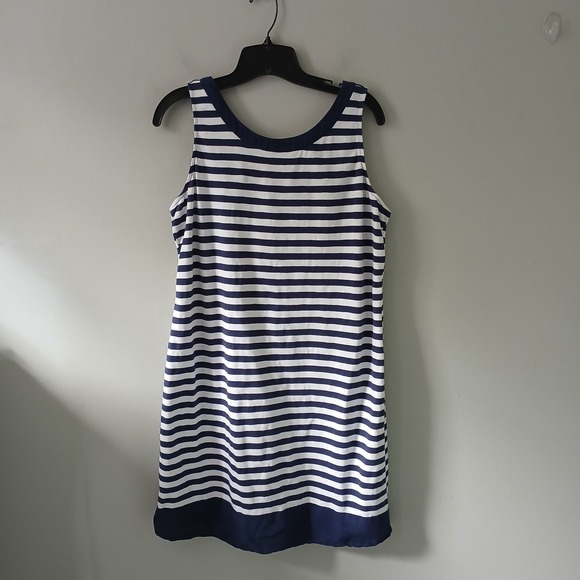 Tommy Bahama Dresses & Skirts - Tommy Bahama Womens‎ Size Large Striped Dress Nautical Coastal Beach Sleeveless